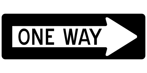 one way